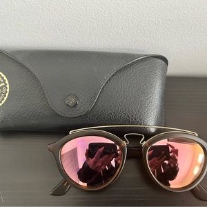 Women’s Ray Ban Reflective Aviator Sunglasses